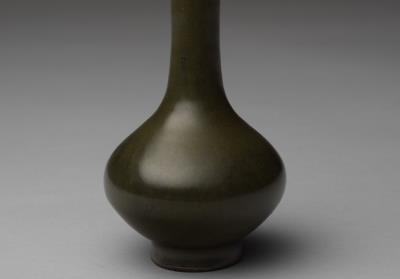 图片[2]-Long-necked vase with tea-dust glaze, Qing dynasty, Yongzheng reign (1723-1735)-China Archive